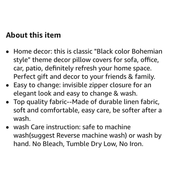 Set of 4 Modern Boho Geometric Throw Pillow Covers - Picture 5 of 5